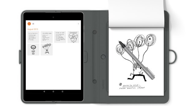 The Bamboo Spark has no built-in handwriting-to-text recognition, so scribbled notes remain scribbles.
