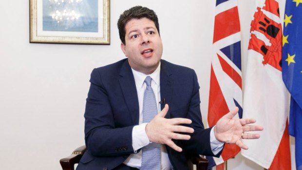 Chief Minister of Gibraltar, Fabian Picardo. The people of Gibraltar have twice voted to remain British rather than be ruled by Spain.