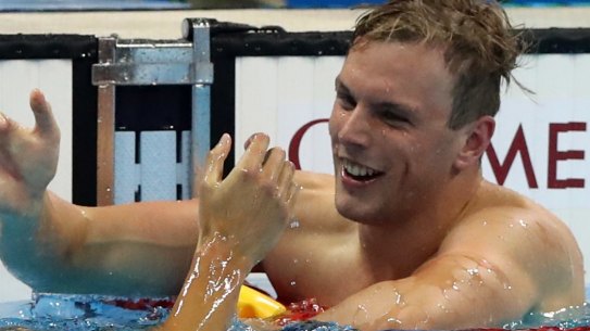 Winner: Australia's Kyle Chalmers.