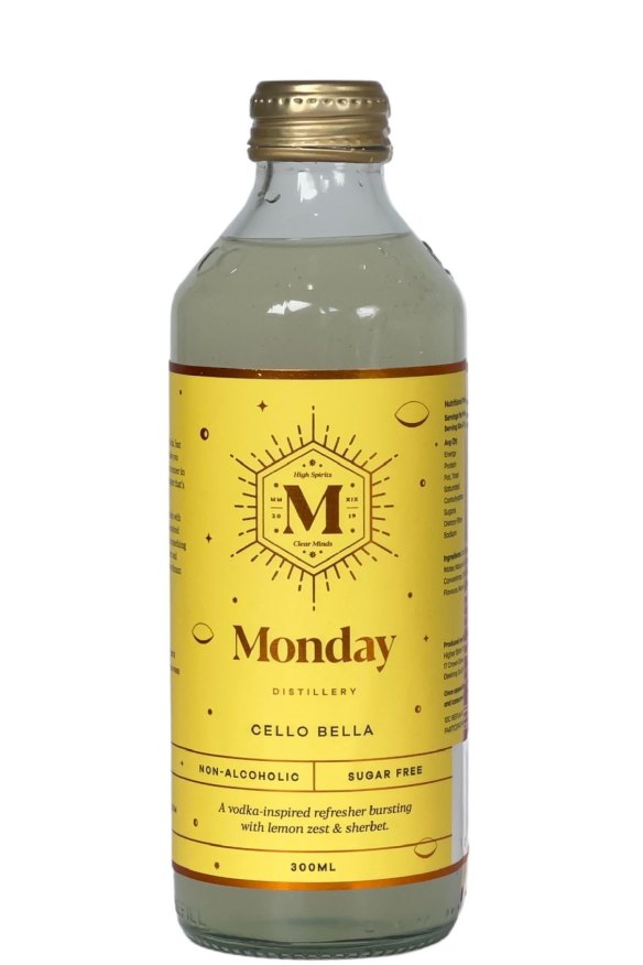 Monday Distillery non-alcoholic drinks include cocktails include the limoncello-inspired Cello Bella
Supplied to Good Food, Dec 15, 2022