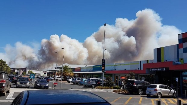 Smoke from the Picton fire.