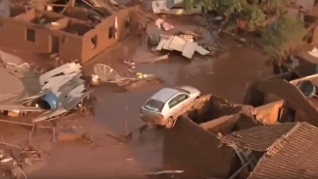 Samarco said it had not yet determined why the dam burst or the extent of the disaster.
