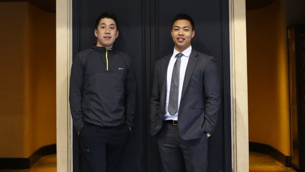 Andre Pang and Oliver Quach outside 7 Elizabeth Street.