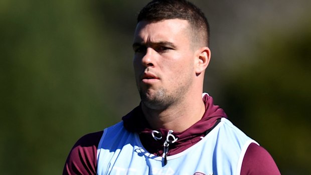 Lucky break: Darcy Lussick feared the worst but an ankle injury has been revealed to be just a sprain.