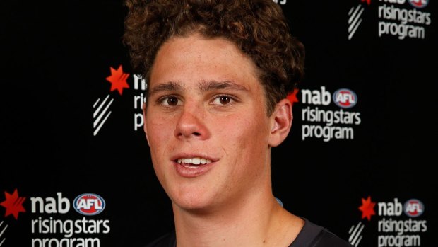 Charlie Curnow at the NAB AFL Draft Combine. 