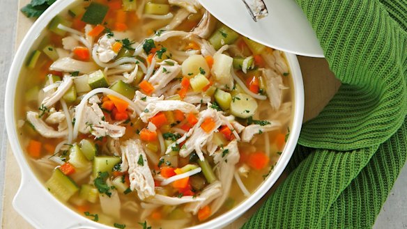 Chicken noodle soup is like a hug in a bowl.