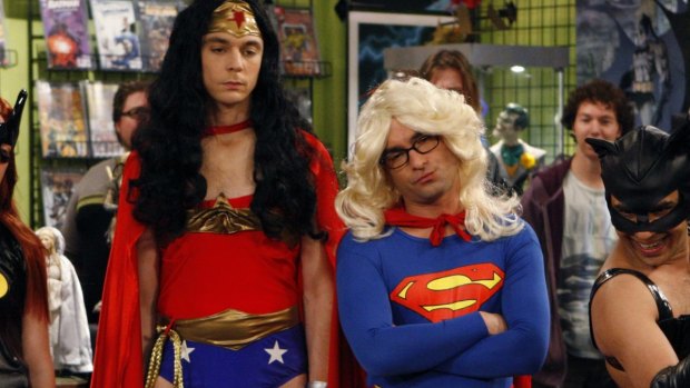 Not so super ... the cast of <i>The Big Bang Theory</i>.