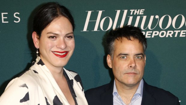 Daniela Vega and Sebastian Lelio at this month's announcement of the Academy Award nominations in Hollywood.