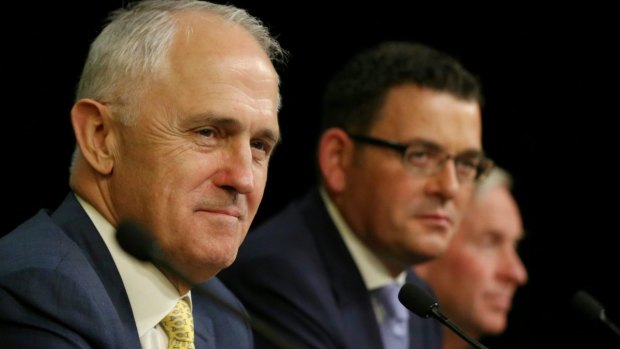 PM Malcolm Turnbull and Daniel Andrews.