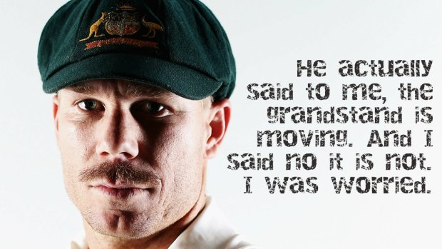 David Warner was concerned about Chris Rogers when he was forced off at Lord's.