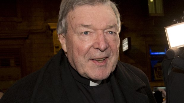 Australian Cardinal George Pell before the start of Tuesday's proceedings. 