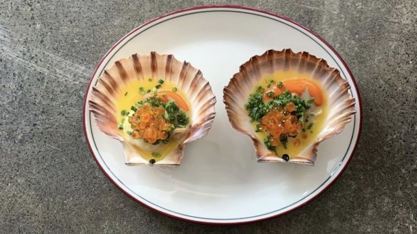 Loaded scallops at Geelong's new Italian.