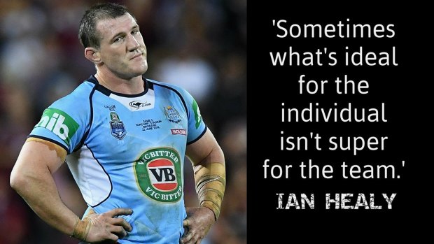 Veteran on the decline: Paul Gallen's situation mirrors Ian Healy's predicament in 1999.