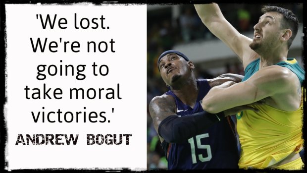 Ambitious: Boomers centre Andrew Bogut.