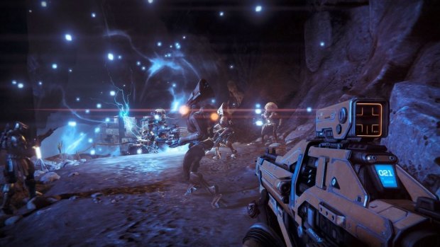  First-person shooting meets online roleplaying in <i>Destiny</i>.