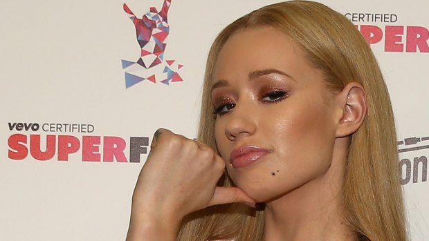 Not happy: Iggy Azelea has lashed out at her shoe designer collaborator online.