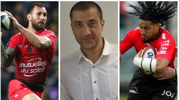 Critical: Mourad Boudjellal (centre) did not mince his words in his assessment of Quade Cooper and Ma'a Nonu.