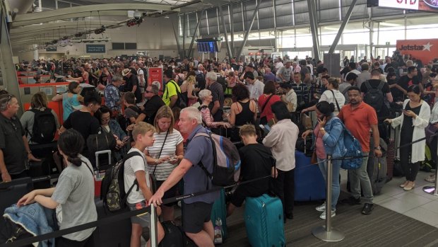 An issue with Jetstar's check-in facilities left thousands of passengers affected with a backlog of delays and cancellations.
