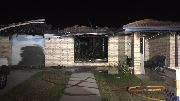 A mother and her five children living in the home managed to escape without injury.