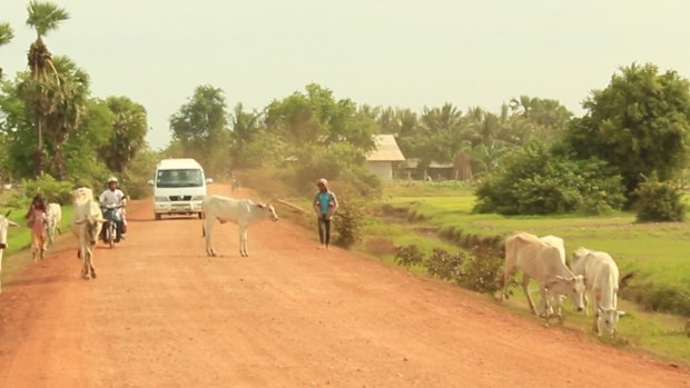 Bunhom Chhorn and his crew search the Cambodian countryside for Camp 32.