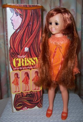 A Crissy doll was a proper doll, with eyes that would open and close, and moveable arms and legs. 