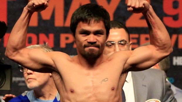 Controversial comments: Manny Pacquiao.