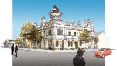 An artists' impression of what a smaller scale Guildford Hotel redevelopment might look like. 