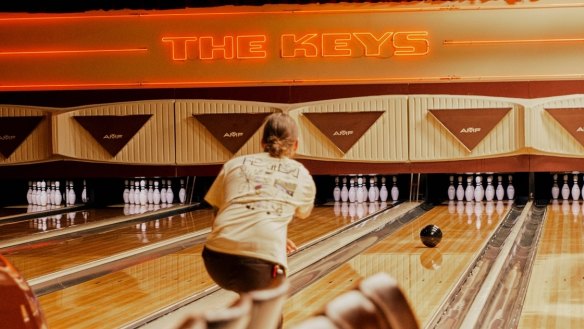 Bowling is available at The Keys late into the night.