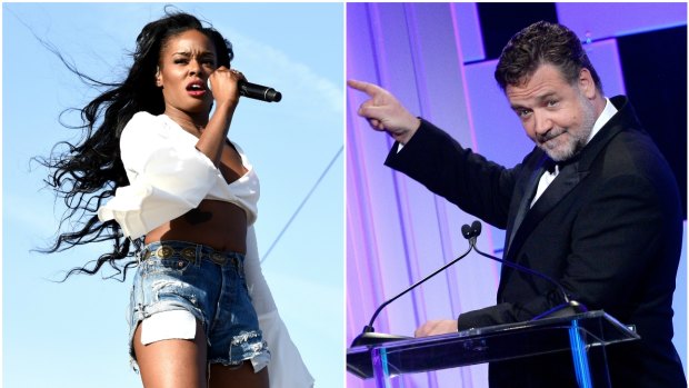 In the most unlikely feud of the century, angry American rapper Azealia Banks had a hotel stoush with angry Australian actor Russell Crowe.
