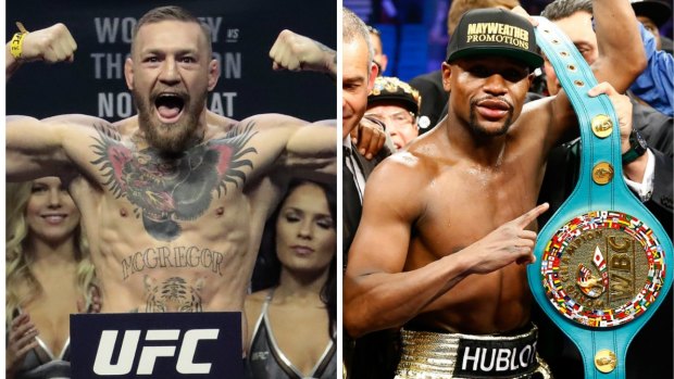 Big talkers: Conor McGregor and Floyd Mayweather are edging towards a deal.