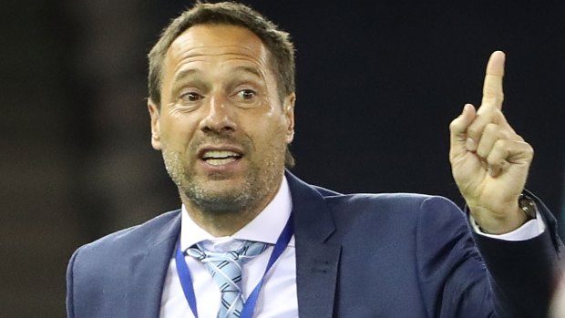 Melbourne City coach John van 't Schip took over after Aloisi was sacked.