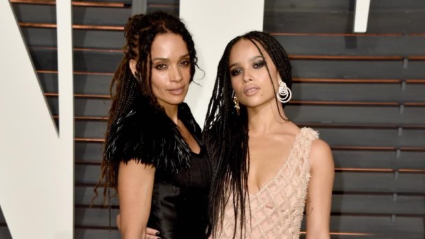 Zoe Kravitz, on the right, pictured with her mother Lisa Bonet.