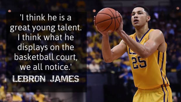 Royal seal of approval: LeBron James on Ben Simmons.