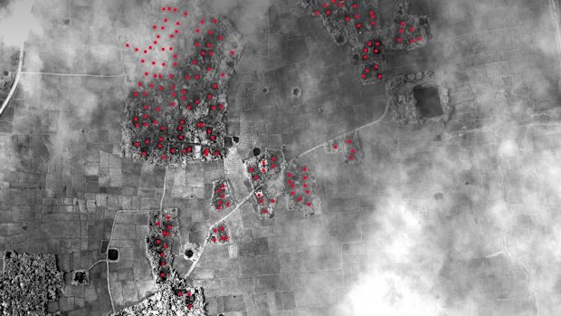 HRW says at least 164 Rohingya buildings were destroyed in Ah Shey village, Myanmar.