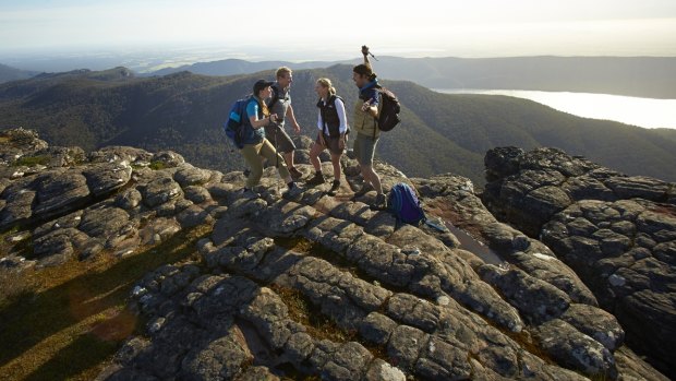 At the peak: The trek through the Grampians gives walkers a high.