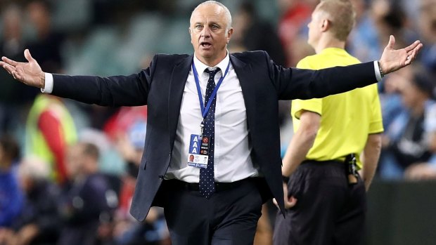 That's entertainment: Graham Arnold liked what he saw on Saturday night.