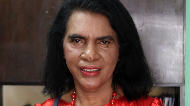 Mami Yuli, an Indonesian transgender woman.
