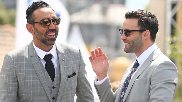 Adam Goodes and Jimmy Bartel. 