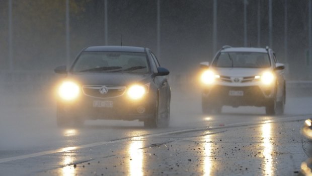 rain in Canberra.