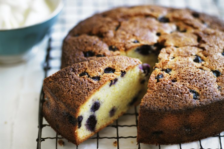 Neil Perry's blueberry and lemon cake.