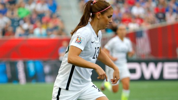 "Unacceptable":  Alex Morgan was far from pleased with the quality of the pitch.