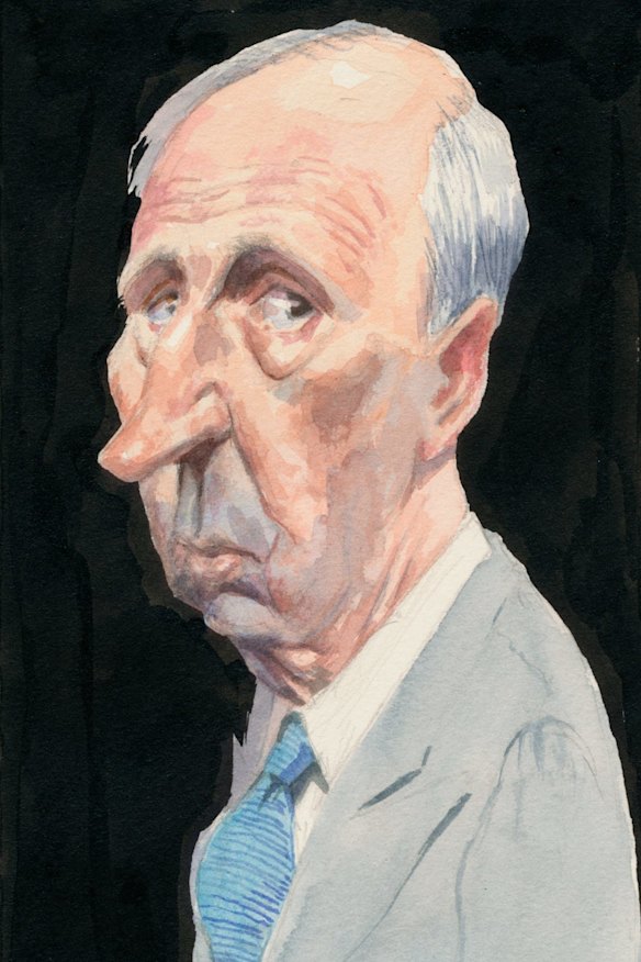 Paul Keating was furious when his speechwriter characterised him as melancholic Hamlet figure. Illustration by John Spooner.