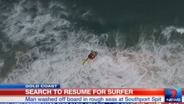 An air and sea search has resumed for Coomera man Joshua Dixon, who went missing after going for a surf at the Spit.