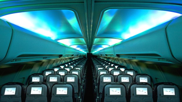 Icelandair's Hekla Aurora, the Northern Lights-inspired aircraft released in 2015.