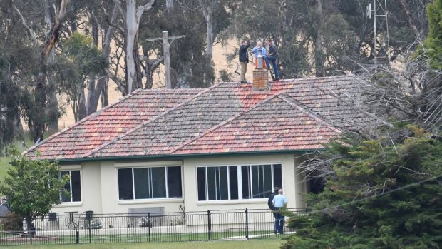 Detectives and police searched Mathew Dunbar's property, Pandora, near Walcha, after deeming his death 'suspicious'.