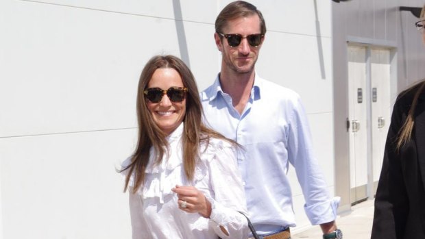 Pippa Middleton and James Matthews arrive in Darwin on Thursday.  