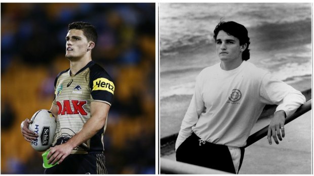 Chip off the old block: Nathan and a young Ivan Cleary.