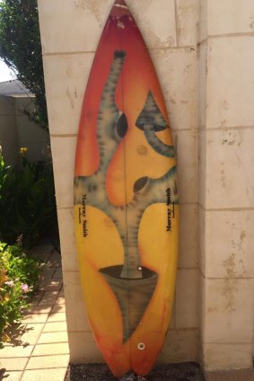 A friend of Dean Lucas' posted to Facebook a photo of a board he left in Perth.