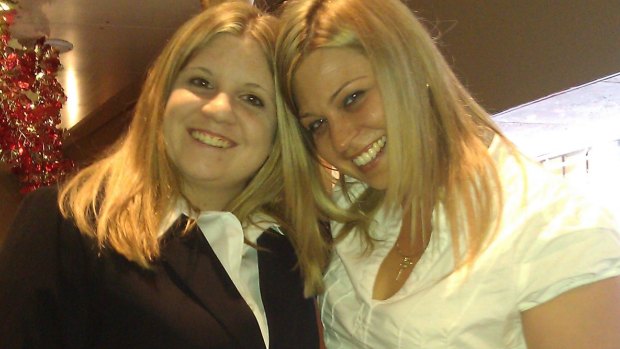 Michelle Anderson (right) with her sister Ashley.