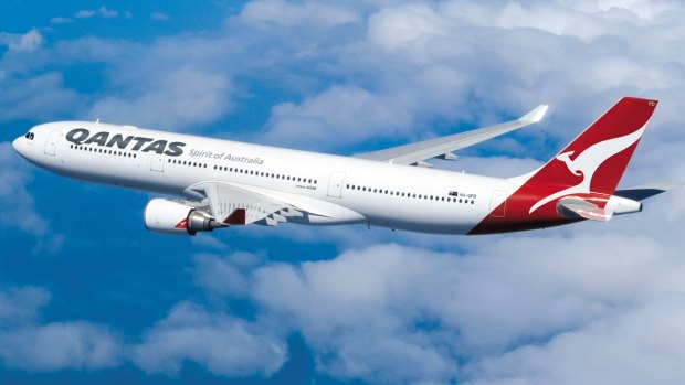 A Qantas A330-300. Qantas flies direct to Tokyo from Brisbane daily.